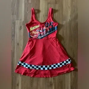 Disney Dresses Nwot Disney Pixar Cars Lightning Mcqueen Dress